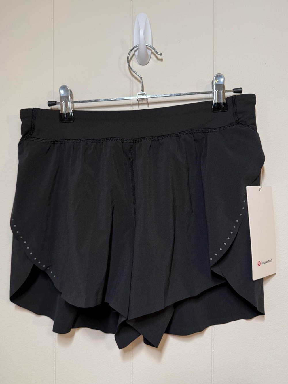 Lululemon Fast and Free High Rise Split Short 3” Black Size S NWT